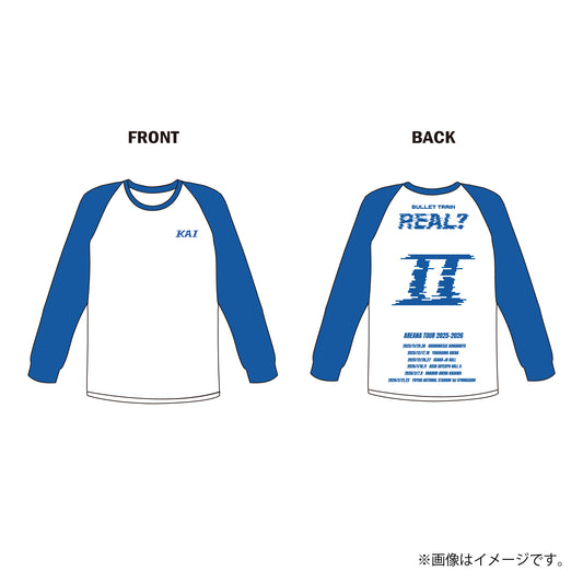 [超特急]REAL？Raglan Sleeve T-shirt(Blue)