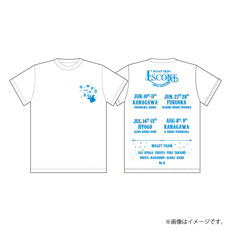 超特急 ハル 新世界 Tシャツ【値下げ中】 超特急]ESCORT T-shirt【Blue】 – スタダ便 PLUS GOODS STORE